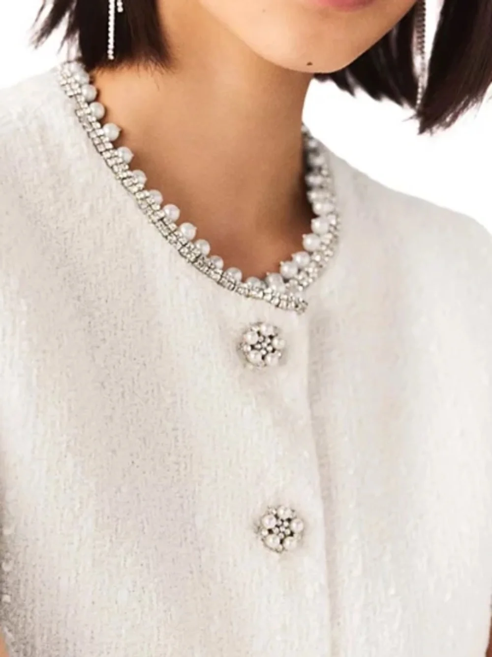 Laderisso Beaded Tweed Vest - Picture 3 of 7